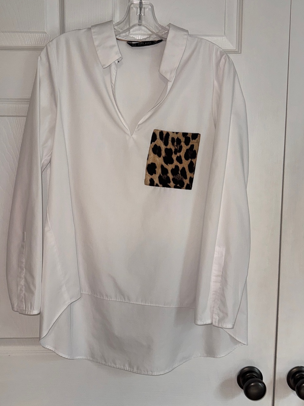 Zara woman’s shirt  with Leopard Pocket